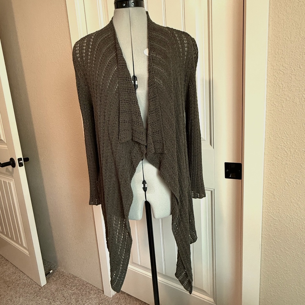 Coldwater Creek Cardigan Size 6-8 Olive Green
